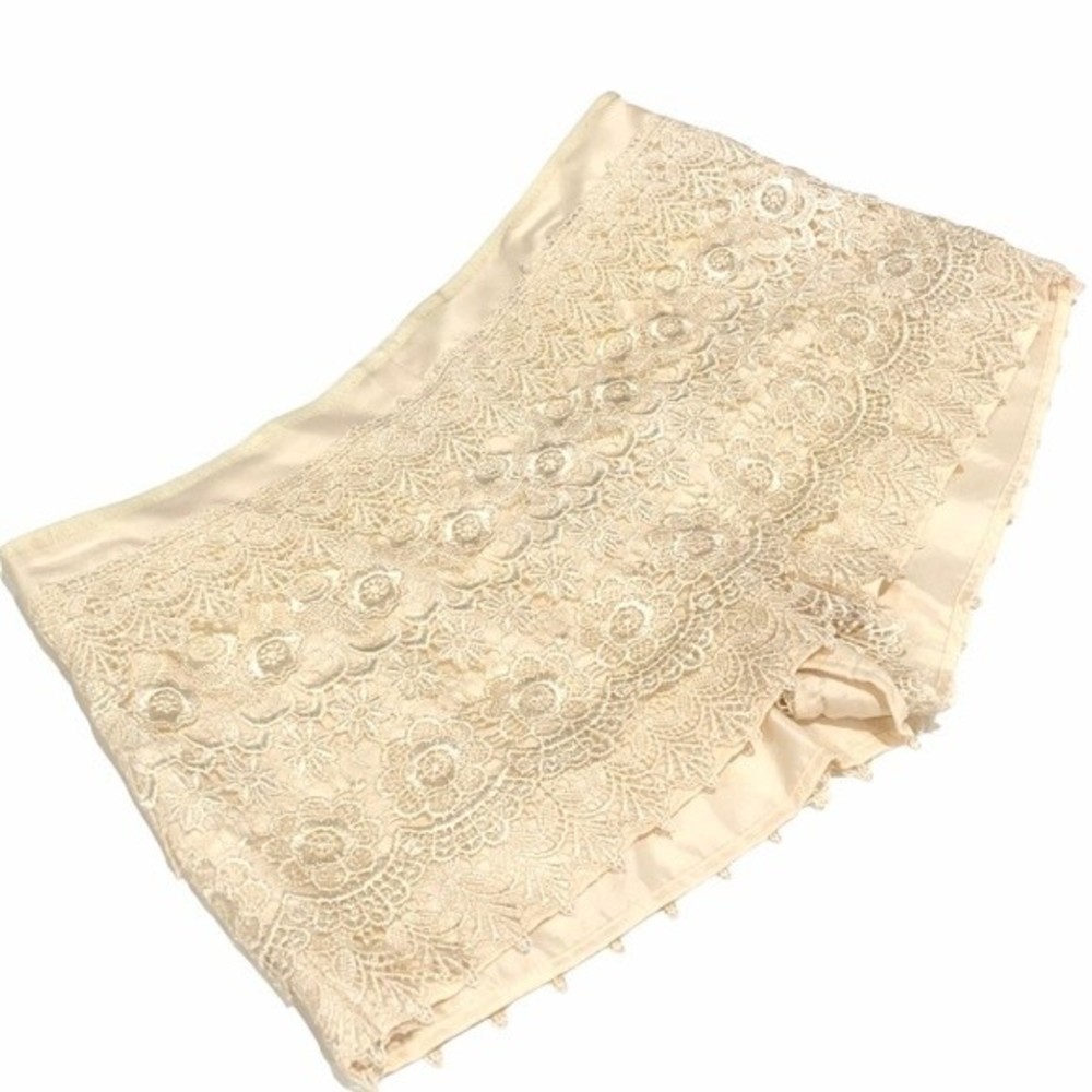 San Souci Ivory Lace Shorts Large New - Picture 7 of 16